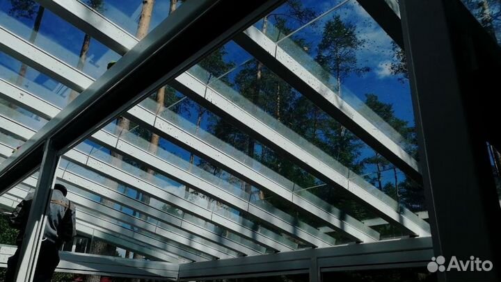 Стеклянное ограждения для террасы и балконов