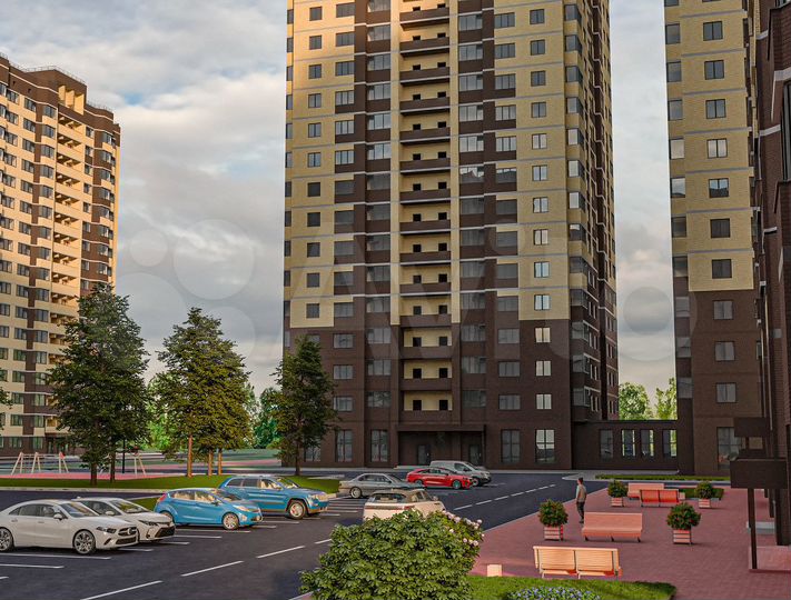 1-к. квартира, 48,5 м², 10/19 эт.