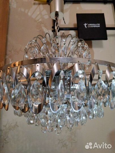 Люстра хрустальная винтажная