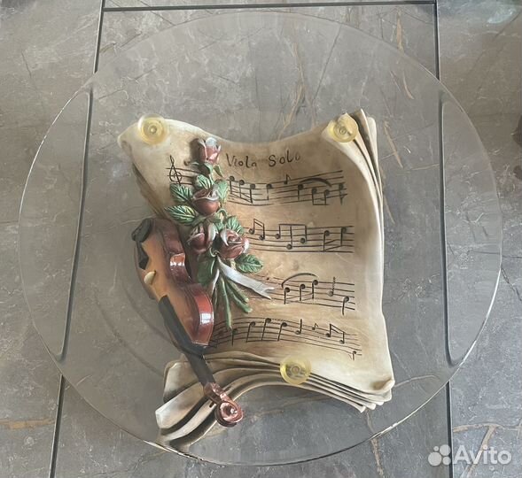 Ваза для фруктов,стекло,декоративная