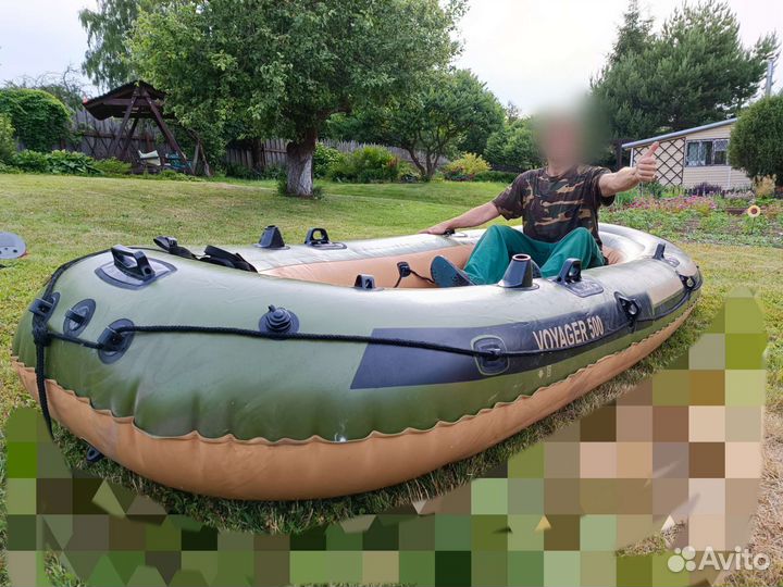 Надувная лодка пвх Voyager 500 Bestway бу