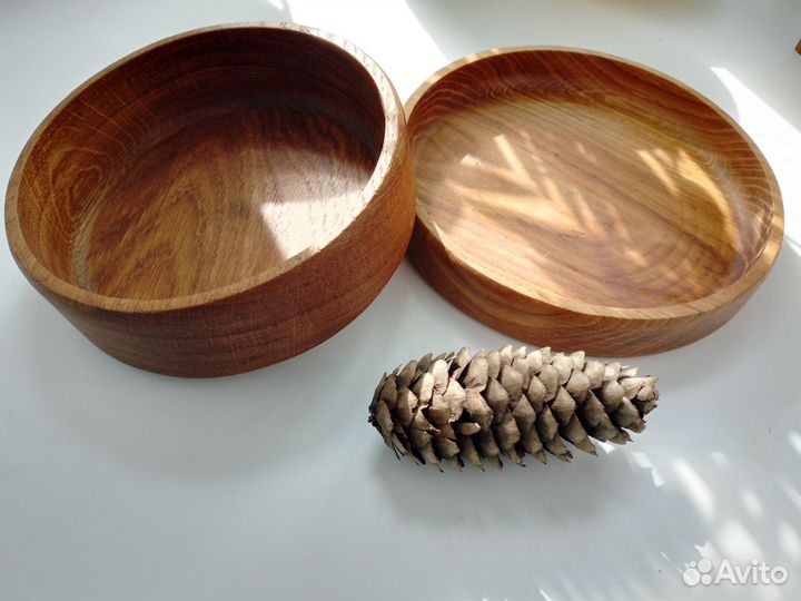 Деревянная тарелка