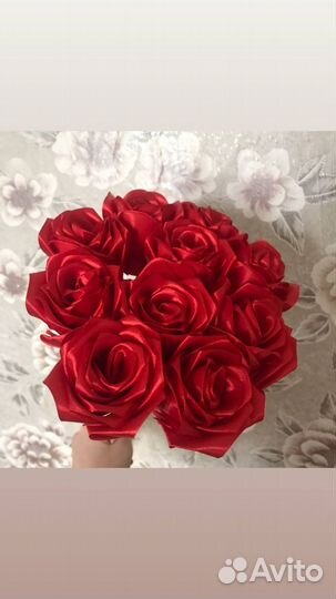 Букет из атласных лент