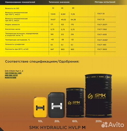 Гидравлические/Индустриальные масла арт.21