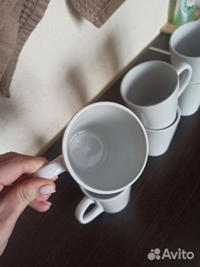 Кружки для чая 6 штук новые