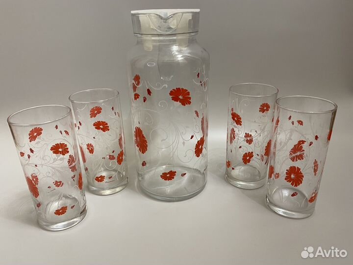 Кувшин со стаканами Pasabahce