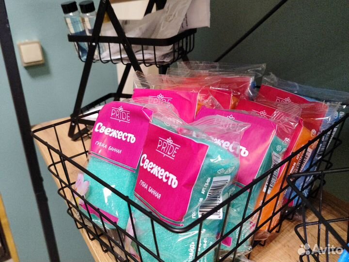 Губки для тела 100шт