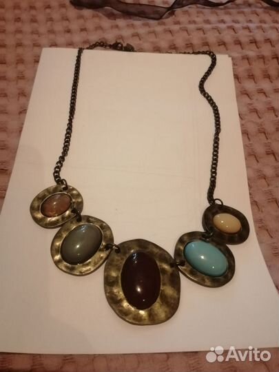 Женское колье-ожерелье под камни, красивое