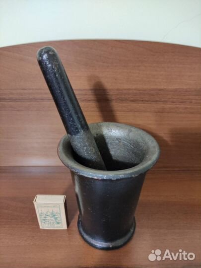 Ступка с пестиком чугунная, СССР
