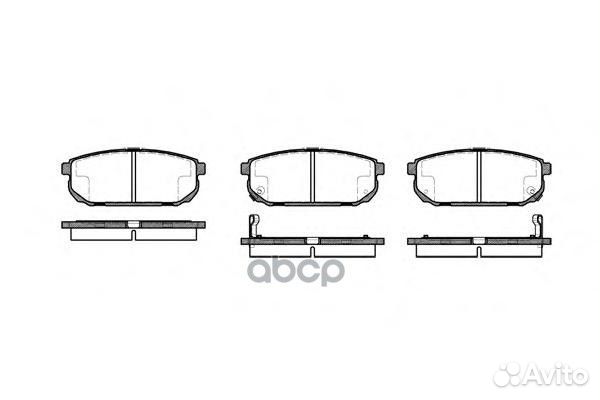 Комплект тормозных колодок дисковый тормоз 1042