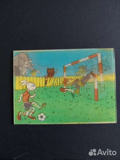 Календарик переливной.Редкий.Футбол. 1975