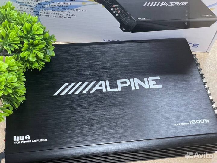 Усилитель звука 4 канала 1800watts Alpine (новый)