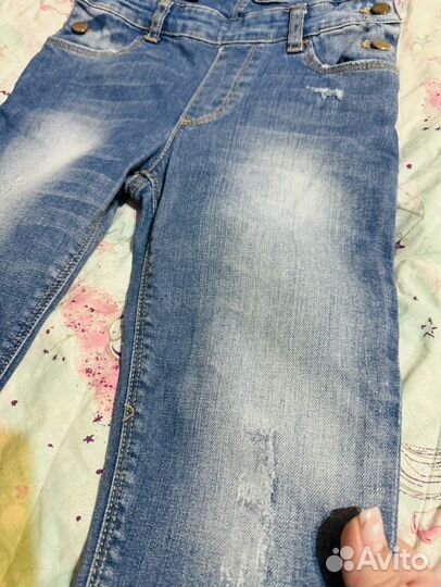Джинсовый комбинезон для девочки zara 116