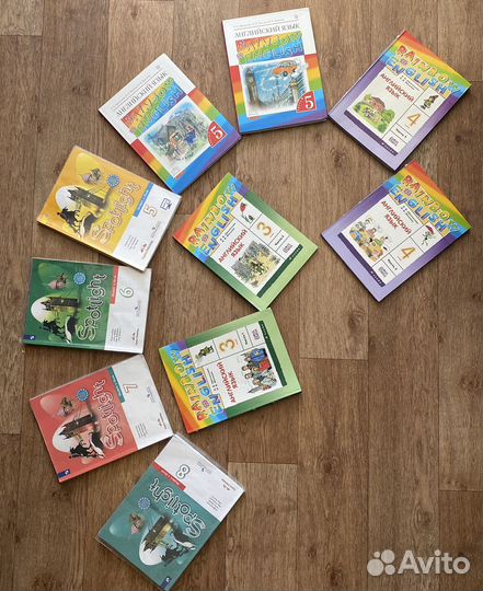 Учебники для занятий по английскому языку