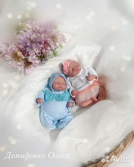 Кукла реборн мини