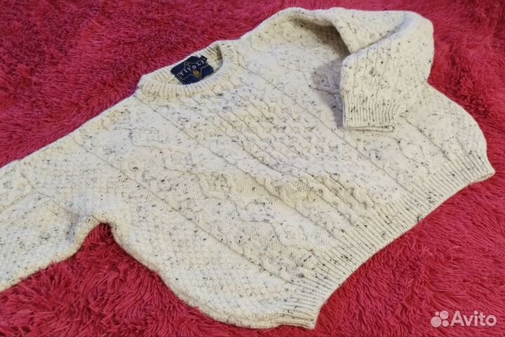 Свитер шерстяной теплый натуральный