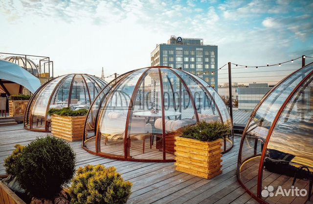 Панорамная беседка иглу