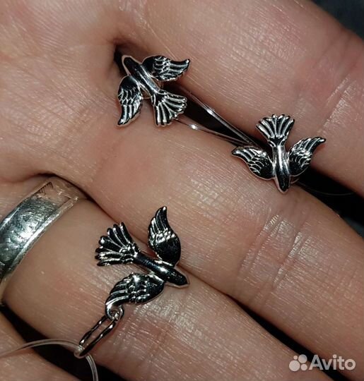 Серьги и подвеска