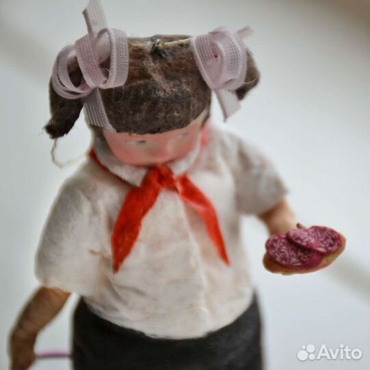 Елочная игрушка из ваты