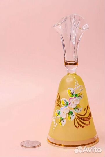 Колокольчик Богемия стекло ч-5