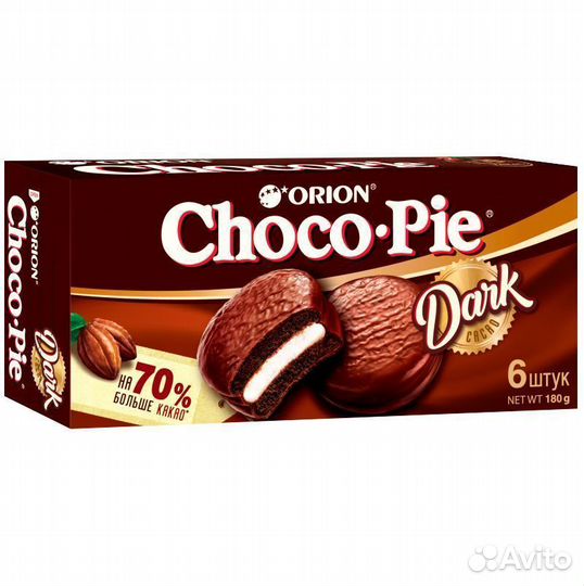 Пирожное Choco Pie Dark 180 г