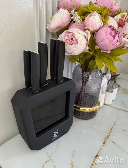 Набор ножей на подставке, качественные