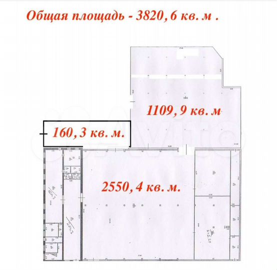 Действующий торговый центр, 3820 м²