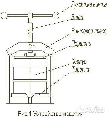 Пресс Лан 10 литров для отжима сока
