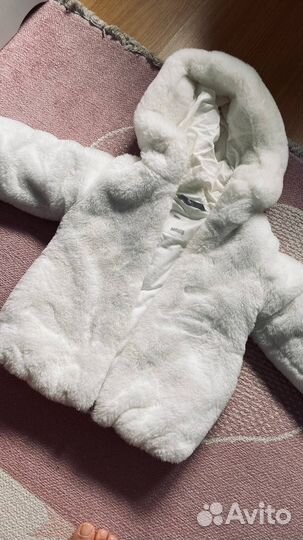 Шубка детская белая