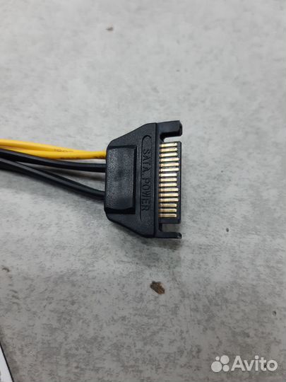 Переходник для питания видеокарты SATA – 6pin