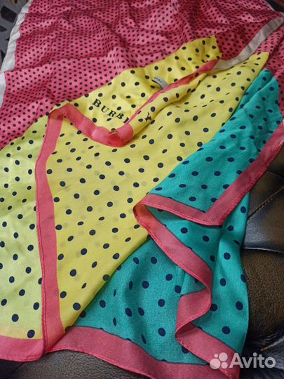 Палантины burberry шелковые итальянское качество