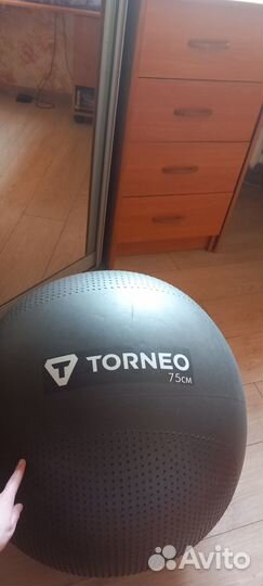 Мяч гимнастический 75 см, torneo