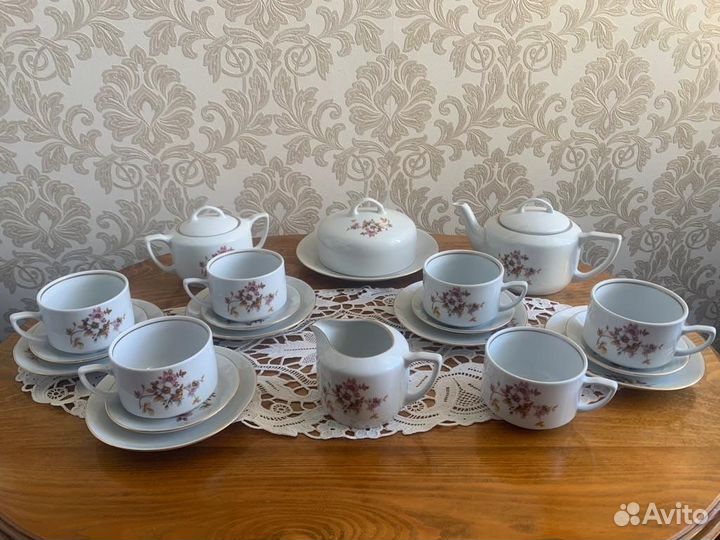 Сервиз чайный,гдр, винтаж, Каhla