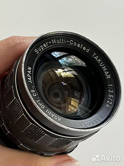 Объектив Asahi pentax SMC Takumar f 3.5 / 24mm