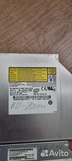 BluRay RW привод для Ноутбуков