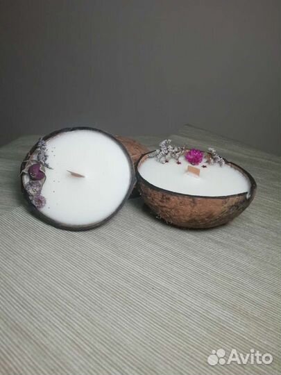 Свеча массажная в кокосе