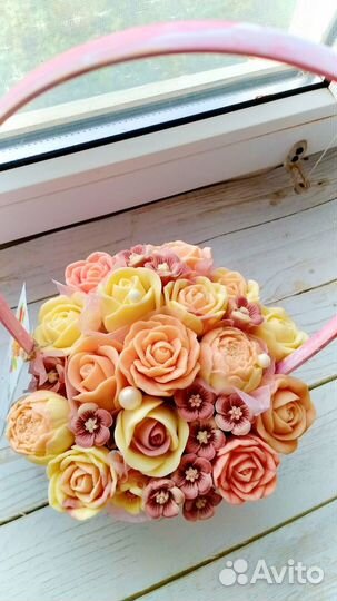 Цветы из шоколада