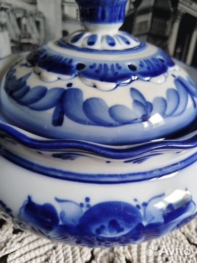 Супница, пельменница гжель