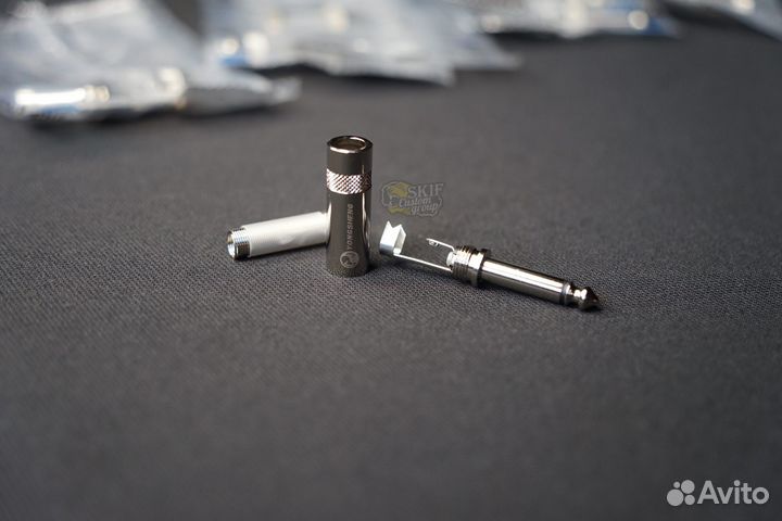 Jack stereo коннектор, 6.3 мм, прямой