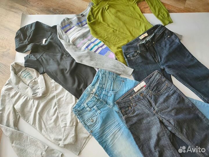 Одежда джинсы толстовки пакетом