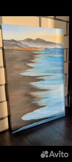 Картина маслом Живое море