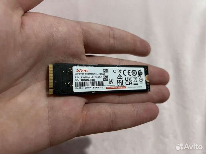 Ssd Adata XPG SX6000NP 128gb