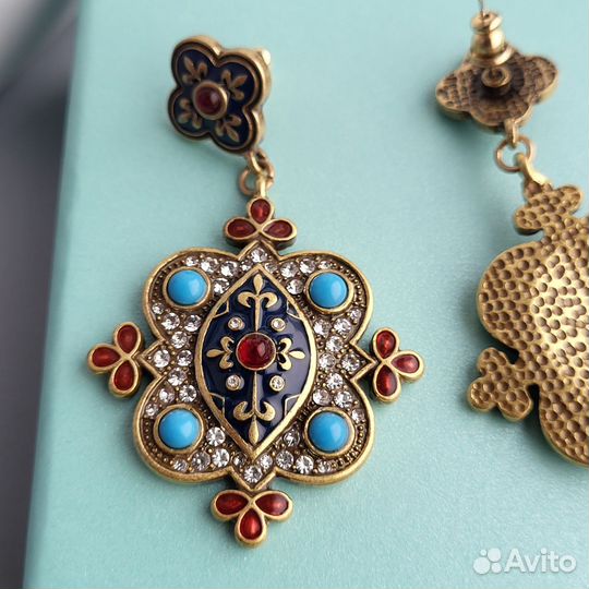 Серьги Hermes Style в византийском стиле