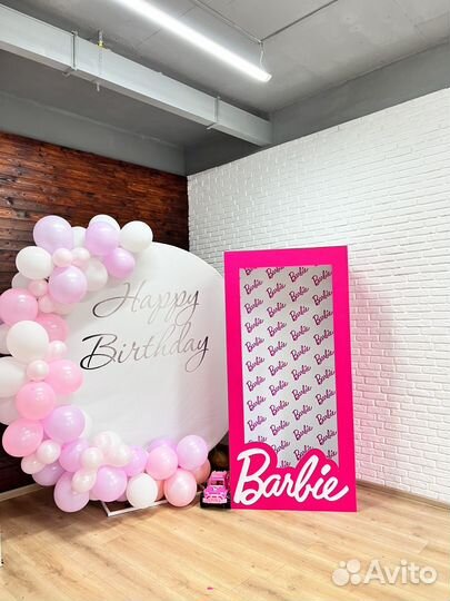 Коробка барби для фотосессии фотозона