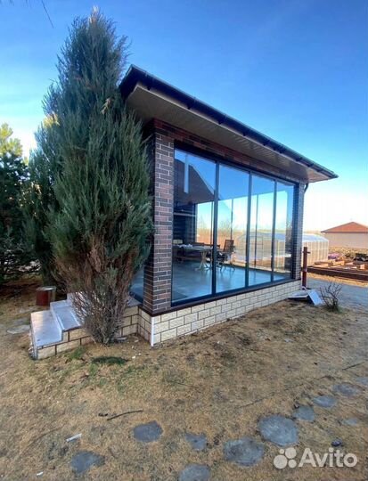 Панорамное остекление (безрамное остекление)