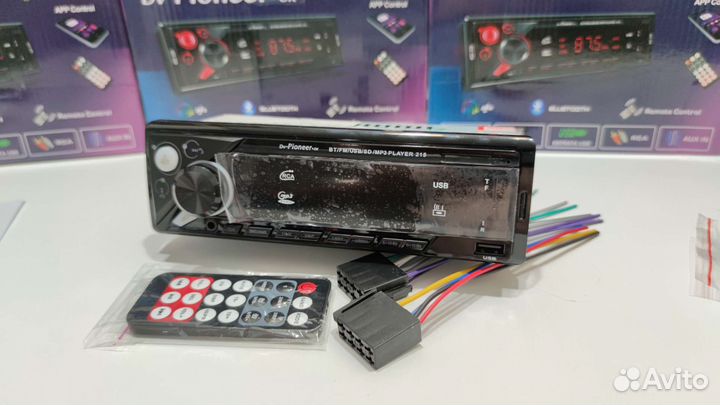 Новая магнитола Pioneer 215 Bluetooth, USB, AUX