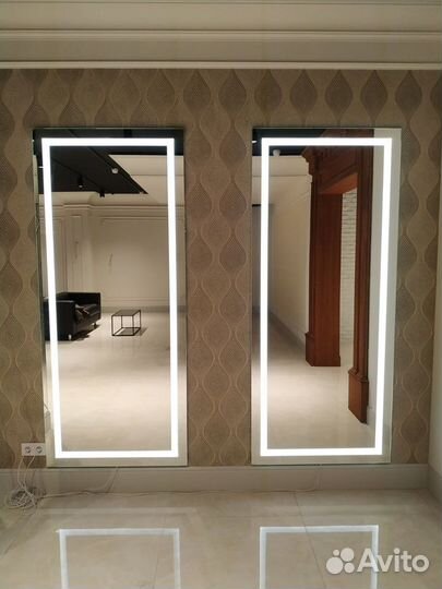 Зеркало с прямой подсветкой размер 160*60см