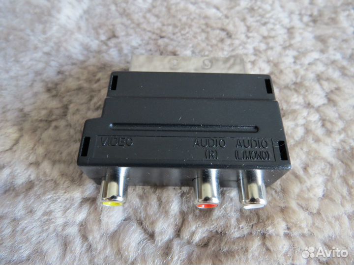 Переходник скарт для аудио-видео новый