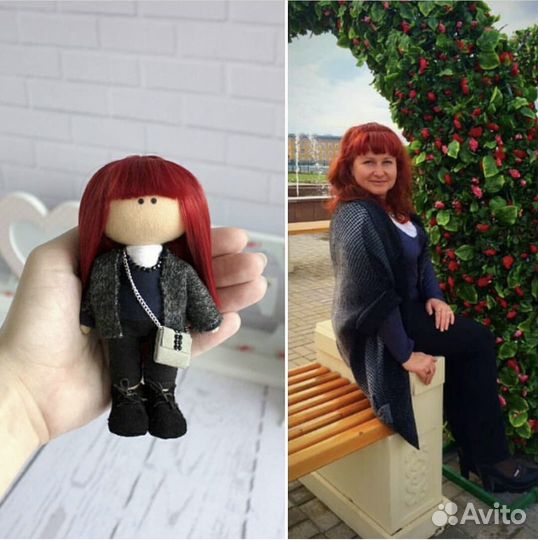 Портретная кукла ручной работы