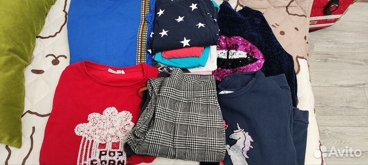 Пакет фирменных вещей на девочку 152-158